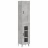 Stylish Highboard in Concrete Grey - Durable & Elegant Design