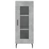 Stylish Highboard in Concrete Grey - Durable & Elegant Design