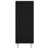 Stylish Highboard Black 34.5x34x180 cm | HipoMarket UK