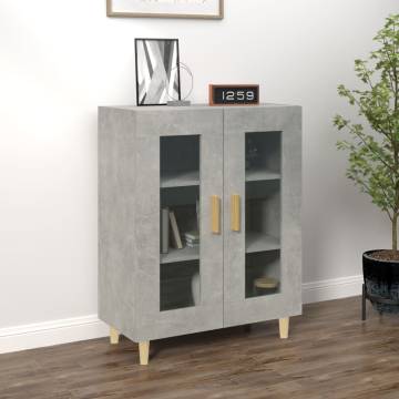 Stylish Concrete Grey Sideboard - 69.5x34x90 cm | HipoMarket