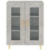 Stylish Concrete Grey Sideboard - 69.5x34x90 cm | HipoMarket