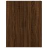 Stylish Highboard Brown Oak - 69.5x34x180 cm | HipoMarket UK