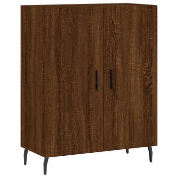 Stylish Highboard Brown Oak - 69.5x34x180 cm | HipoMarket UK