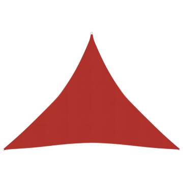 Red Sunshade Sail 4.5x4.5m 160g/m² HDPE for Outdoor Shelter