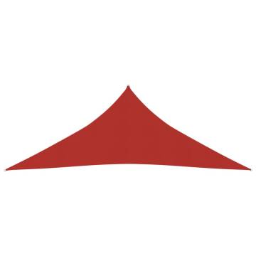 Red Sunshade Sail 4.5x4.5m 160g/m² HDPE for Outdoor Shelter