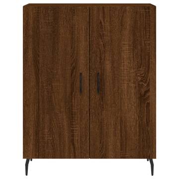 Stylish Highboard Brown Oak - 69.5x34x180 cm | HipoMarket UK