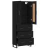 Stylish Highboard Black 69.5x34x180 cm - Hipomarket