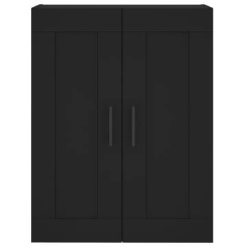 Stylish Highboard Black 69.5x34x180 cm - Hipomarket