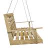 Swing Bench 110 cm - Impregnated Pinewood for Outdoor Relaxation