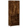 Stylish Highboard Smoked Oak - 69.5x34x180 cm | HipoMarket