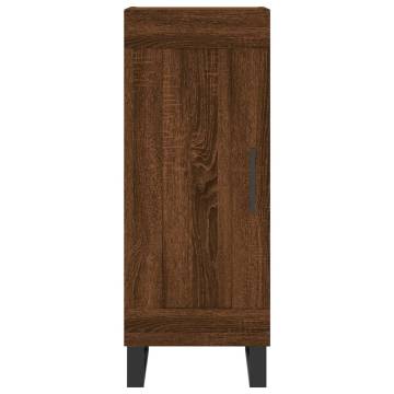 Elegant Highboard Brown Oak - 34.5x34x180 cm | HipoMarket