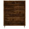 Stylish Highboard Smoked Oak - 69.5x34x180 cm | HipoMarket