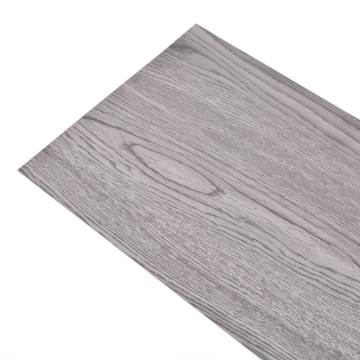 Non Self-adhesive PVC Flooring Planks 5.26 m² - Dark Grey