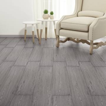 Non Self-adhesive PVC Flooring Planks 5.26 m² - Dark Grey