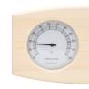 2 in 1 Sauna Hygrothermograph & Sand Timer Set - Solid Wood Pine