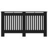 Stylish Black Radiator Cover - 152x19x81.5 cm MDF