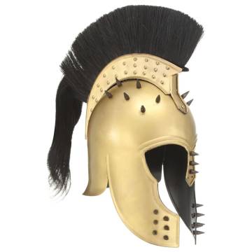 Greek Warrior Helmet Antique Replica | LARP Brass Steel