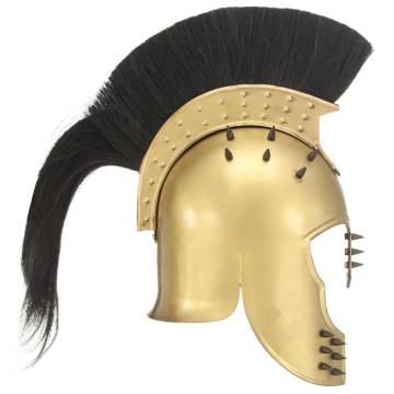 Greek Warrior Helmet Antique Replica | LARP Brass Steel