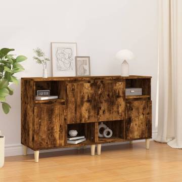 Trendy Smoked Oak Sideboards - 2 pcs | Hipomarket