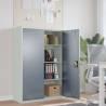 File Cabinet Light Grey and Dark Grey 90x40x140 cm Steel Colour light grey and dark grey Size 90 x 40 x 140 cm Quantity in Package 1 