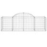 Arched Gabion Baskets 4 pcs – Durable & Decorative Garden Barriers