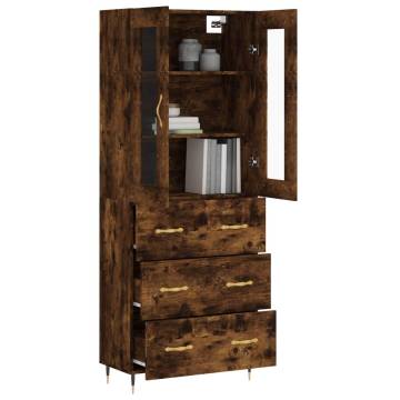 Stylish Highboard in Smoked Oak | Durable & Elegant Storage