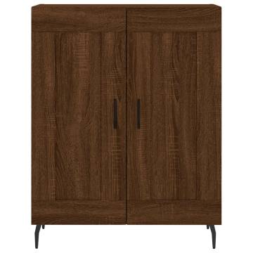 Stylish Highboard Brown Oak - 69.5x34x180 cm | Hipomarket