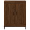 Stylish Highboard Brown Oak - 69.5x34x180 cm | Hipomarket