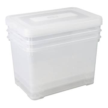 Curver Storage Boxes Set - Handy 3x65L Transparent