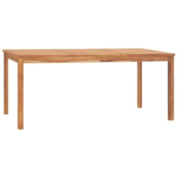 Garden Dining Table 180x90 cm - Solid Teak Wood Furniture