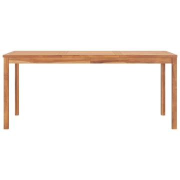 Garden Dining Table 180x90 cm - Solid Teak Wood Furniture