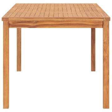 Garden Dining Table 180x90 cm - Solid Teak Wood Furniture