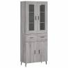 Highboard Grey Sonoma - Stylish Storage Cabinet | Hipomarket UK