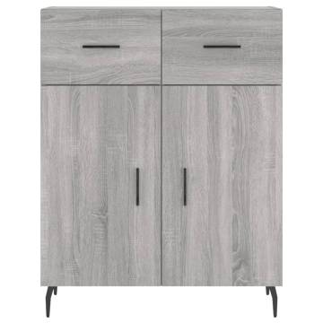 Highboard Grey Sonoma - Stylish Storage Cabinet | Hipomarket UK