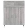 Highboard Grey Sonoma - Stylish Storage Cabinet | Hipomarket UK