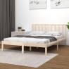 Solid Wood Pine Bed Frame 200x200 cm - Timeless Design