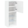 Stylish LED TV Cabinet in White - 40.5x30x102 cm