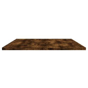 Wall Shelves Set of 4 - Smoked Oak | Durable Engineered Wood