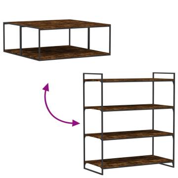 Wall Shelves Set of 4 - Smoked Oak | Durable Engineered Wood