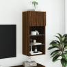 Stylish Brown Oak TV Cabinet with LED Lights | Hipomarket UK