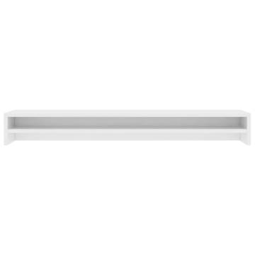 Monitor Stand White 100x24x13 cm | Ergonomic & Organized