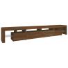 Stylish LED TV Cabinet in Brown Oak - 260x36.5x40 cm