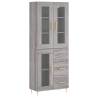 Highboard Grey Sonoma - Stylish Engineered Wood Storage Solution