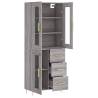 Highboard Grey Sonoma - Stylish Engineered Wood Storage Solution