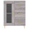 Highboard Grey Sonoma - Stylish Engineered Wood Storage Solution