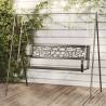 Garden Swing Bench 125 cm Steel and Plastic Black Quantity in Package 1 Model welcome Number of 