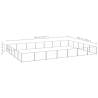 Durable Dog Kennel Silver 35 m² - Steel Construction