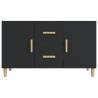 Elegant Black Sideboard - 100x36x60 cm Engineered Wood