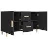 Elegant Black Sideboard - 100x36x60 cm Engineered Wood