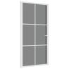 Interior Door 102.5x201.5 cm White ESG Glass & Aluminium